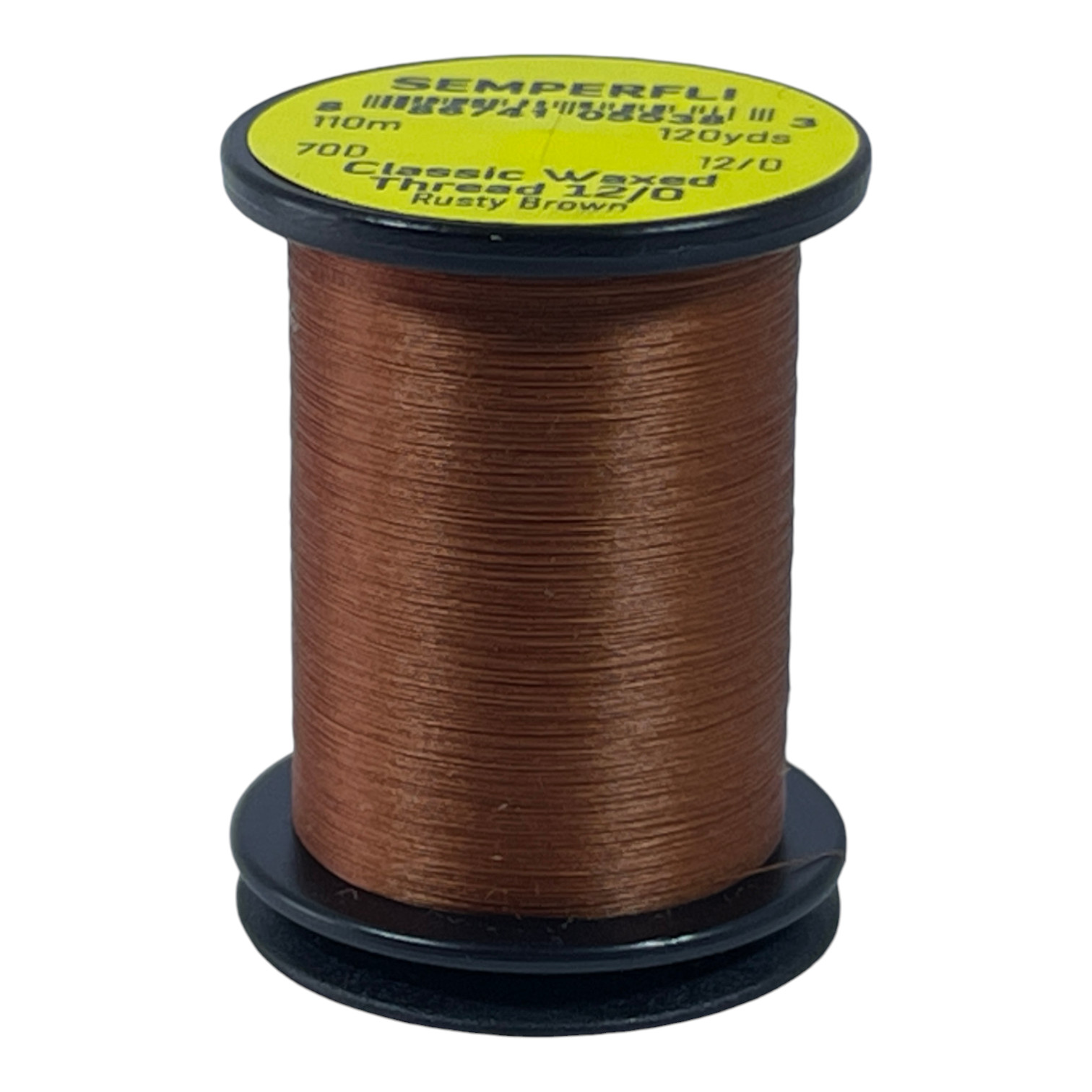 Semperfli Classic Waxed Thread 12/0 110m (120 Yards) Rusty Brown