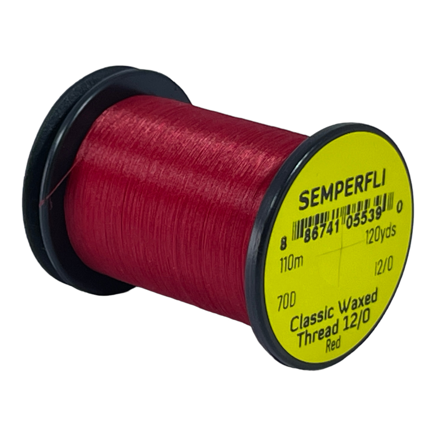 Semperfli Classic Waxed Thread 12/0 110m (120 Yards) Red