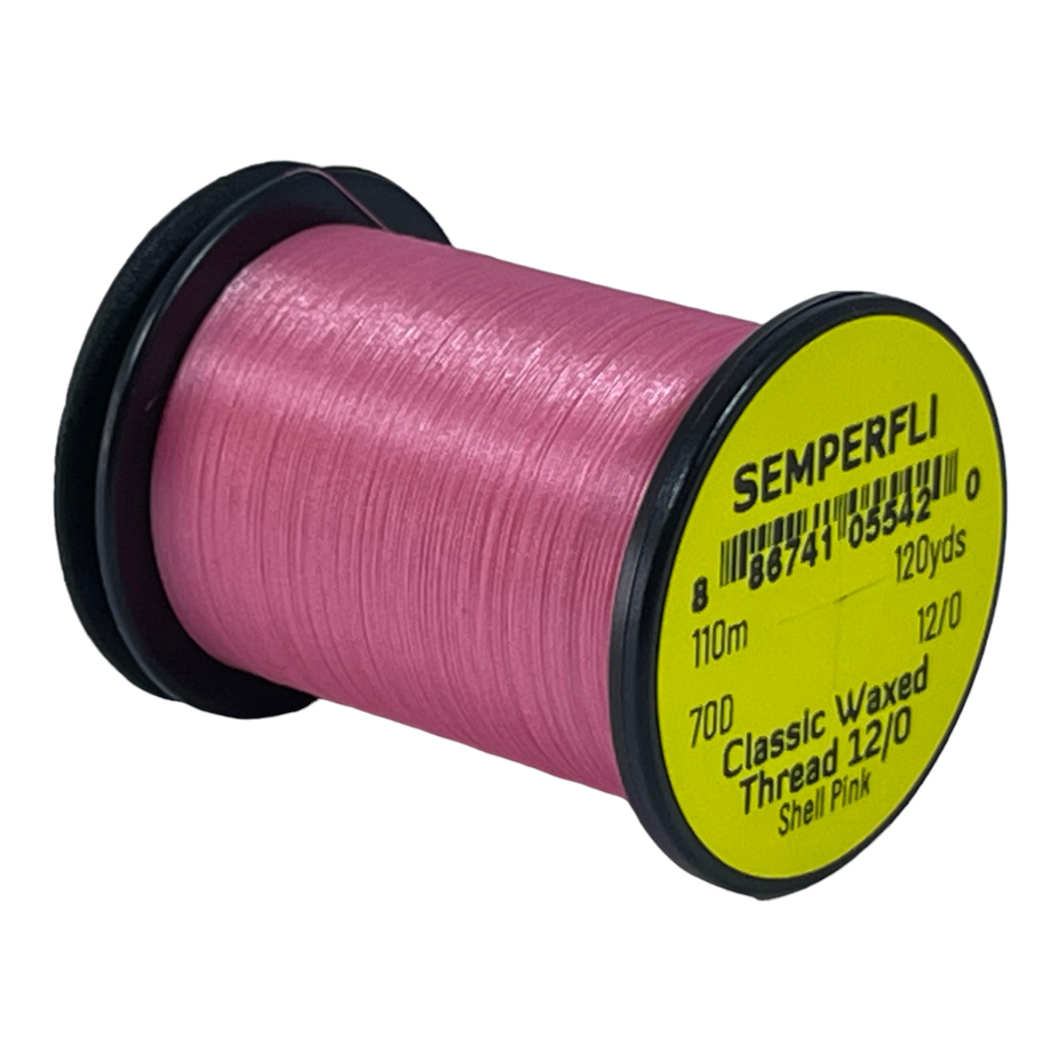 Semperfli Classic Waxed Thread 12/0 110m (120 Yards) Shell Pink