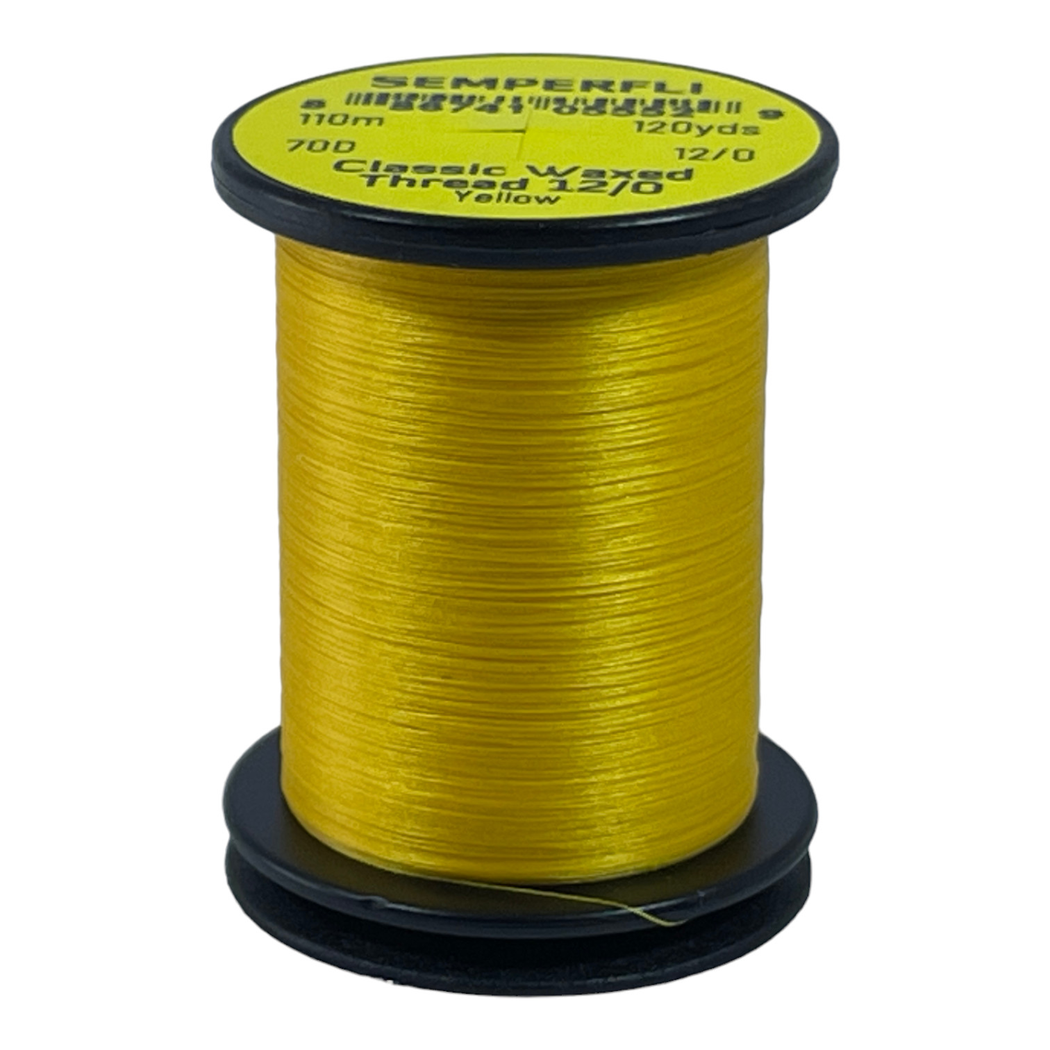 Semperfli Classic Waxed Thread 12/0 110m (120 Yards) Yellow