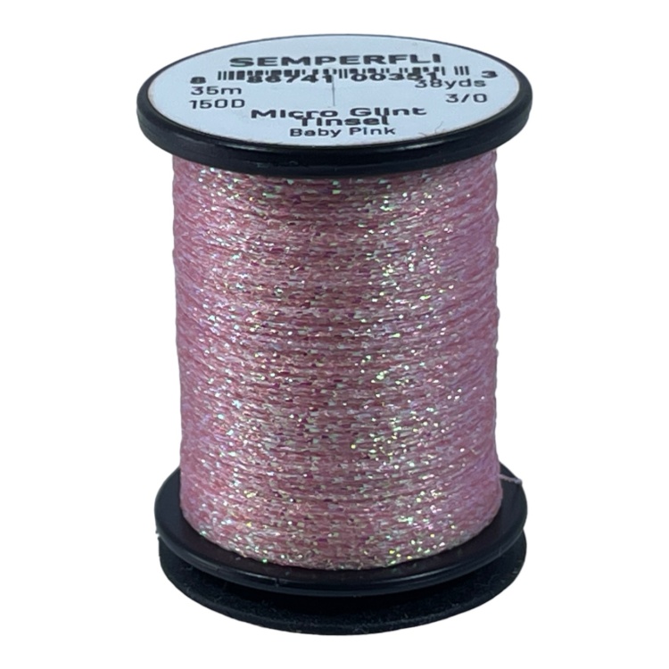 Semperfli Micro Glint Nymph Tinsel Baby Pink