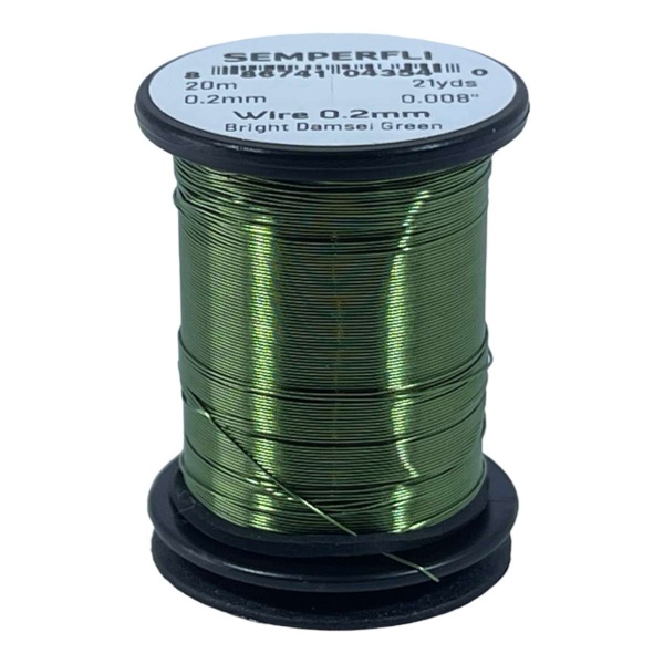 Wire 0.2mm Bright Damsel Green