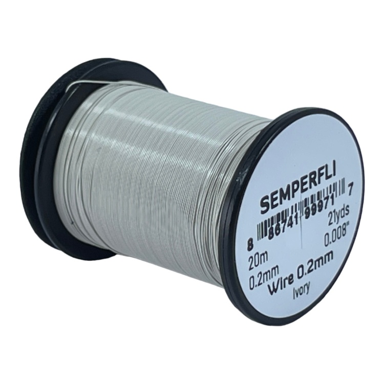 Semperfli Wire 0.2mm Ivory