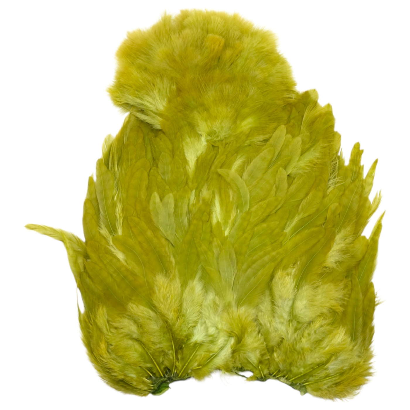 Whiting Rooster Soft-Hackle/Chickabou White dyed Olive