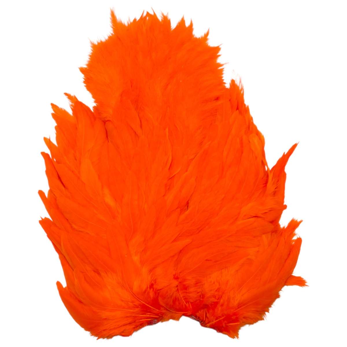 Whiting Rooster Soft-Hackle/Chickabou White dyed Orange