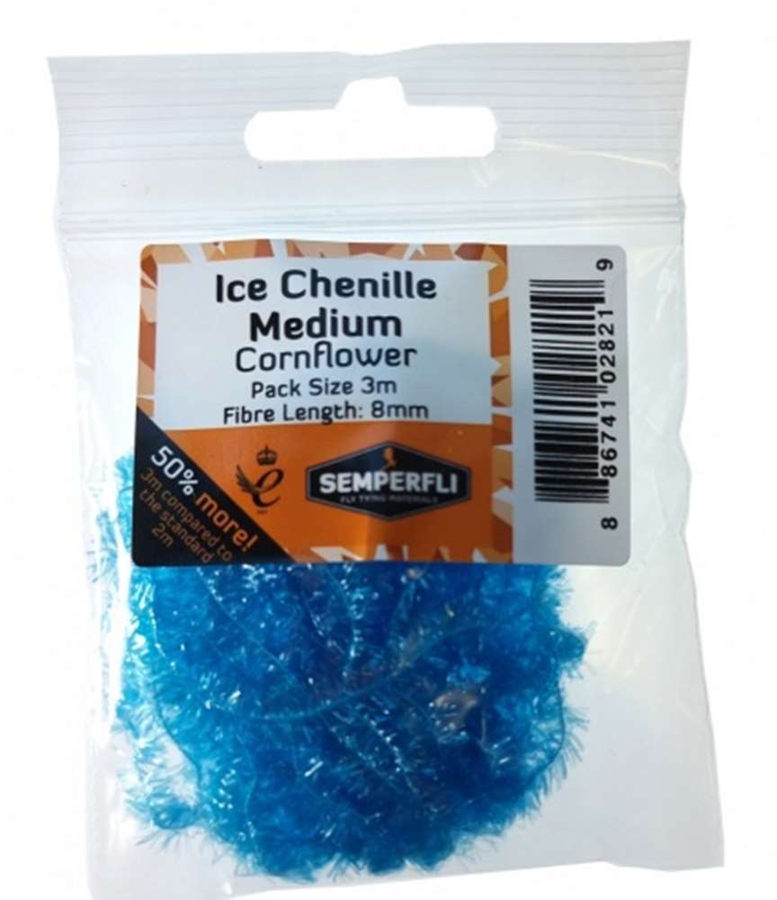 Semperfli Ice Chenille 12mm Large Cornflower