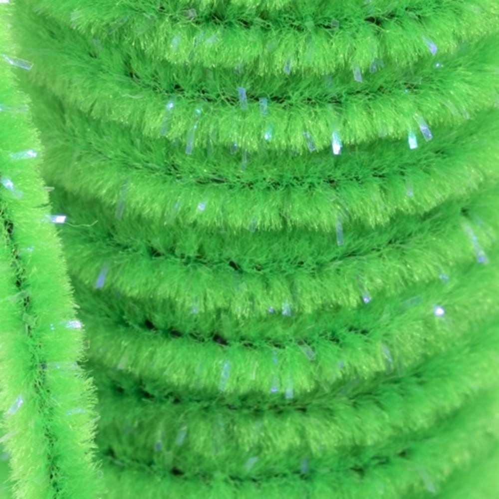 Semperfli Sparkle Worm Chenille Fl. Green