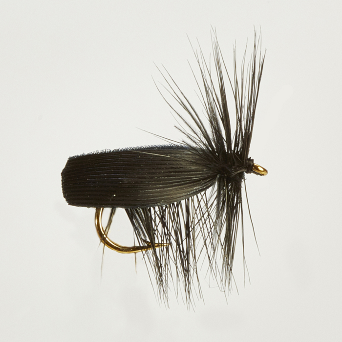 Black Deer Hair Sedge Hopper Brown Hackle fishing flies