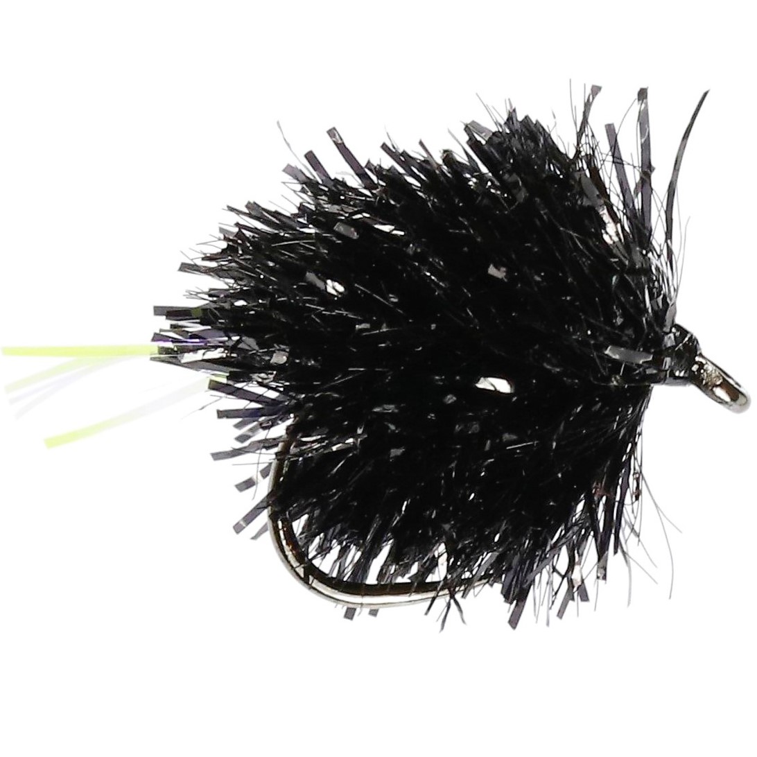 Caledonia Flies Blob All Blacks Barbless #10 Fishing Fly