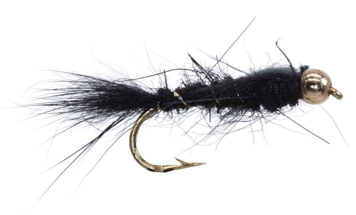 The Essential Fly Hares Ear Black Beadhead Fishing Fly