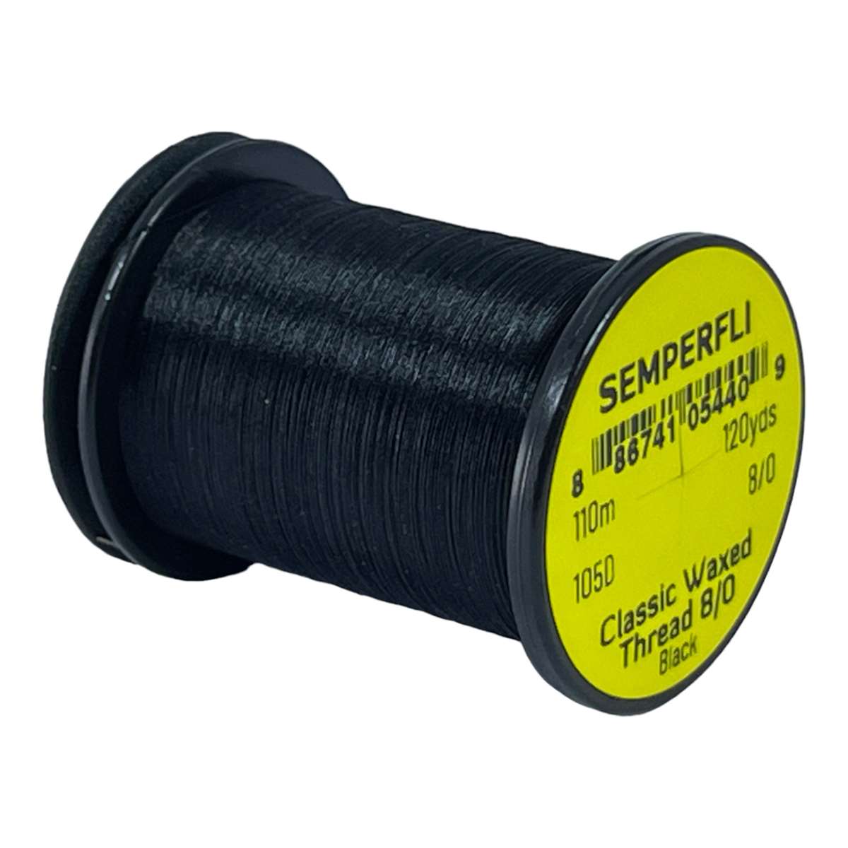 Classic Waxed Thread 8/0 110m (120 Yards) Black