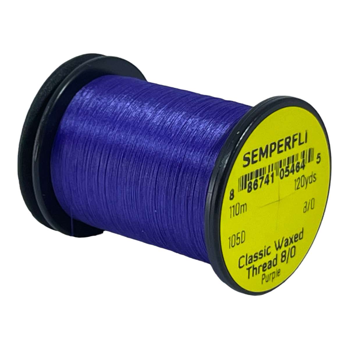 Classic Waxed Thread 8/0 110m (120 Yards) Purple