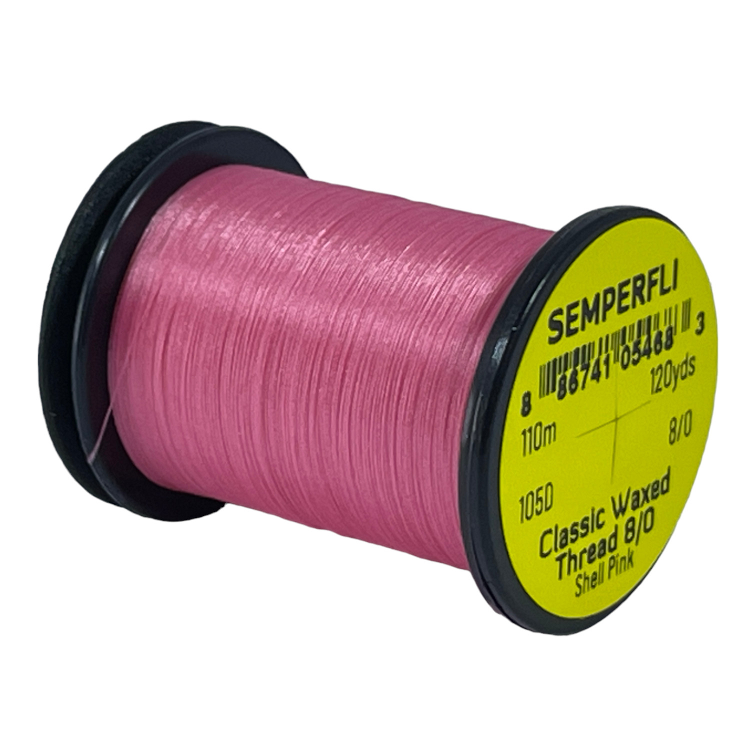 Semperfli Classic Waxed Thread 8/0 110m (120 Yards) Shell Pink