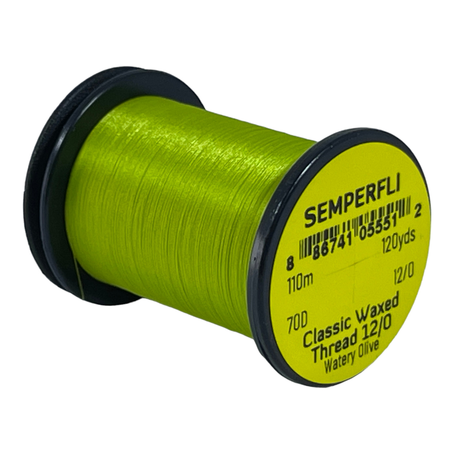 Semperfli Classic Waxed Thread 12/0 110m (120 Yards) Watery Olive