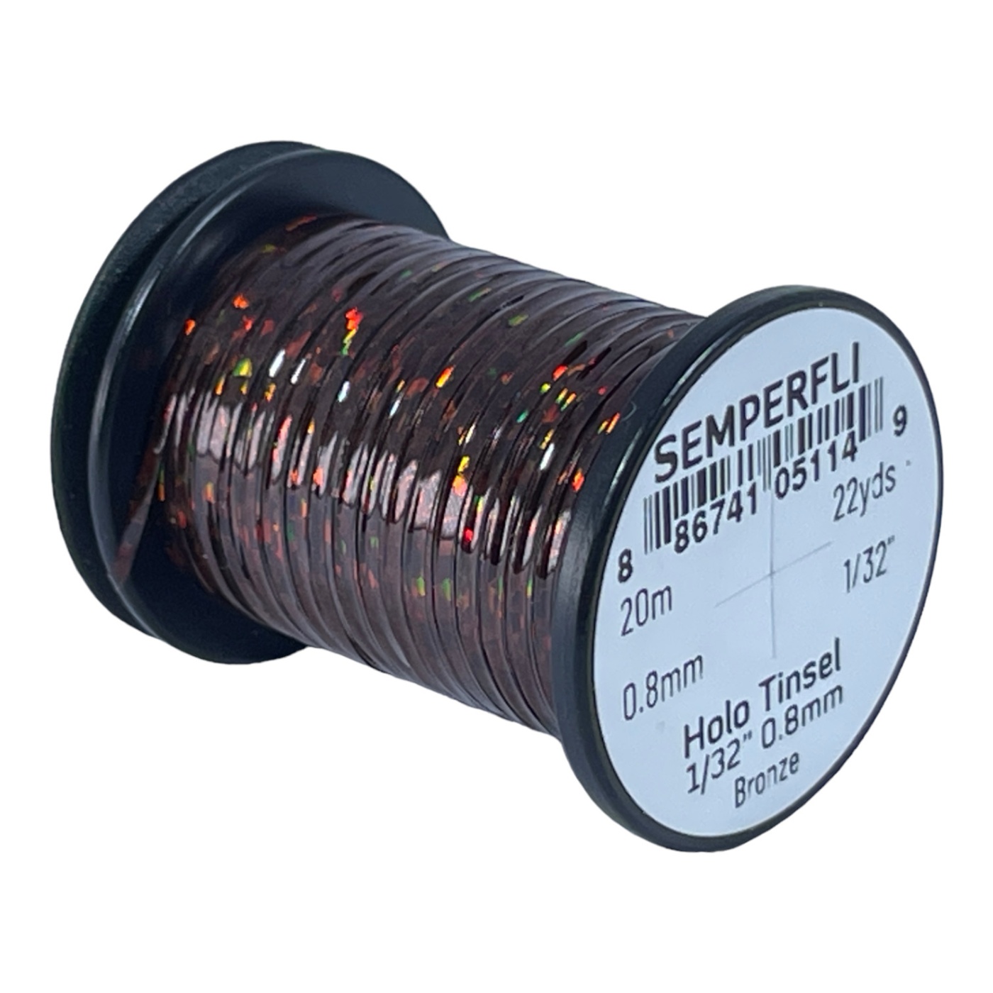 Semperfli 1/32 inch Holographic Tinsel Bronze