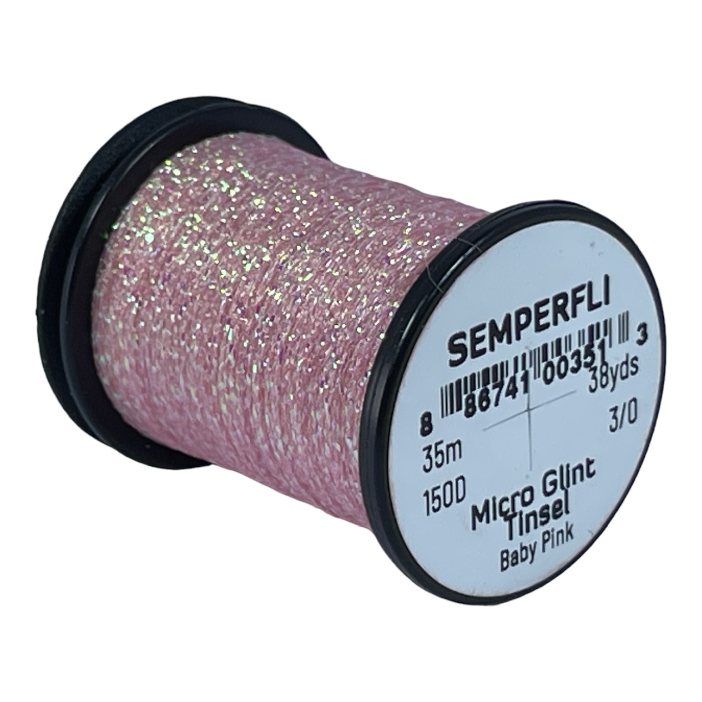 Semperfli Micro Glint Nymph Tinsel Baby Pink