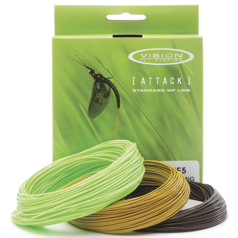 Vision Attack Fly Line Floating (Weight Forward) Wf7 For Trout Fly